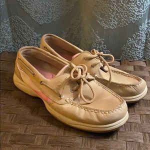 Sperry Top-Sider Pink Plaid Boat Shoe Loafers